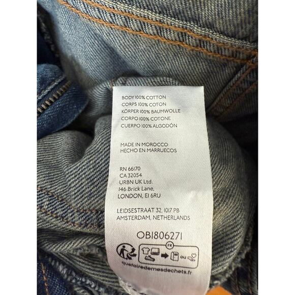 NEW Free People CRVY Roulette Barrel Jumpsuit Women’s Small Denim One Piece - Picture 6 of 6